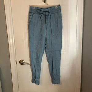 Blue casual joggers pants